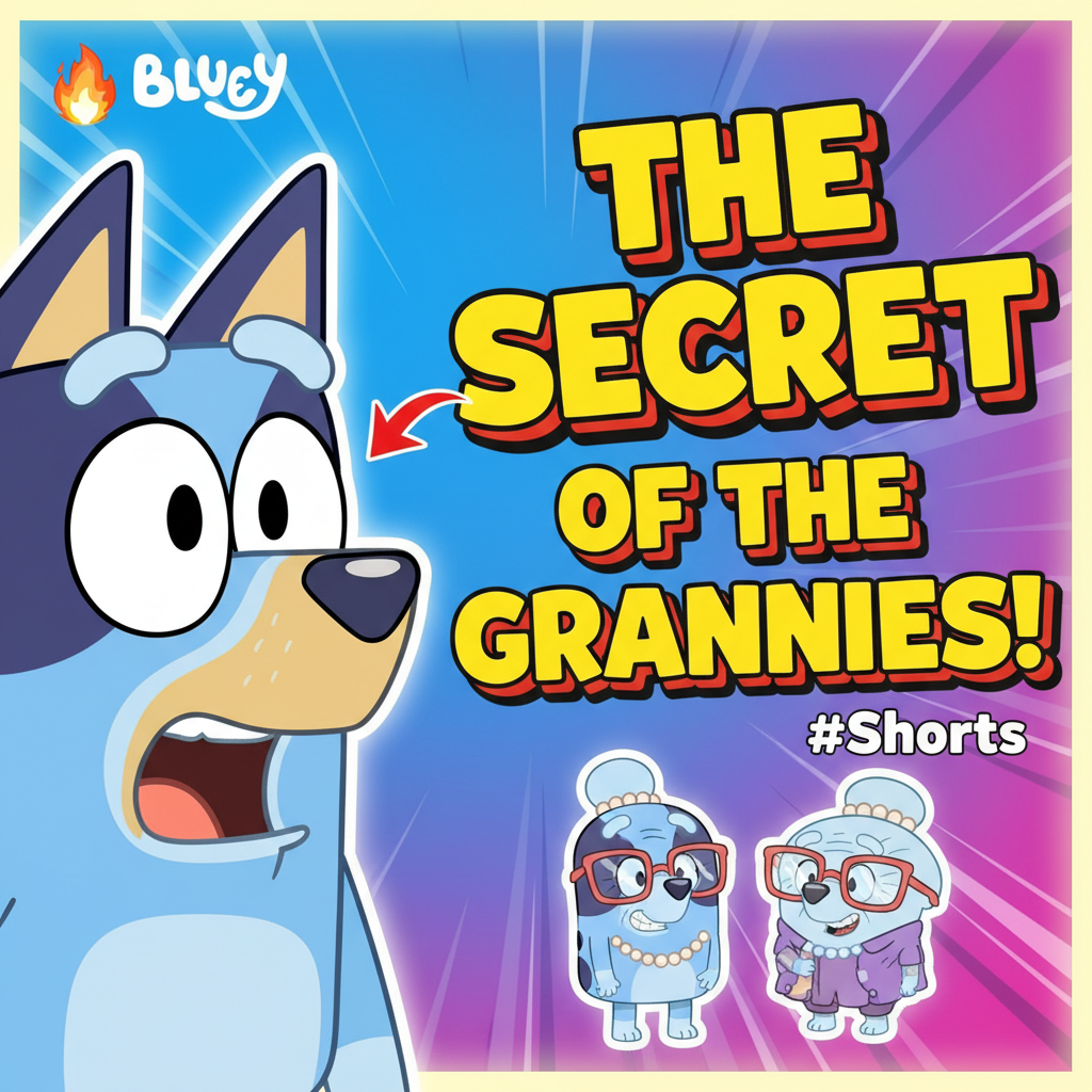 🔥 Bluey: Bedstemødrenes HEMMELIGHED! (Bingo & Nana) #Shorts