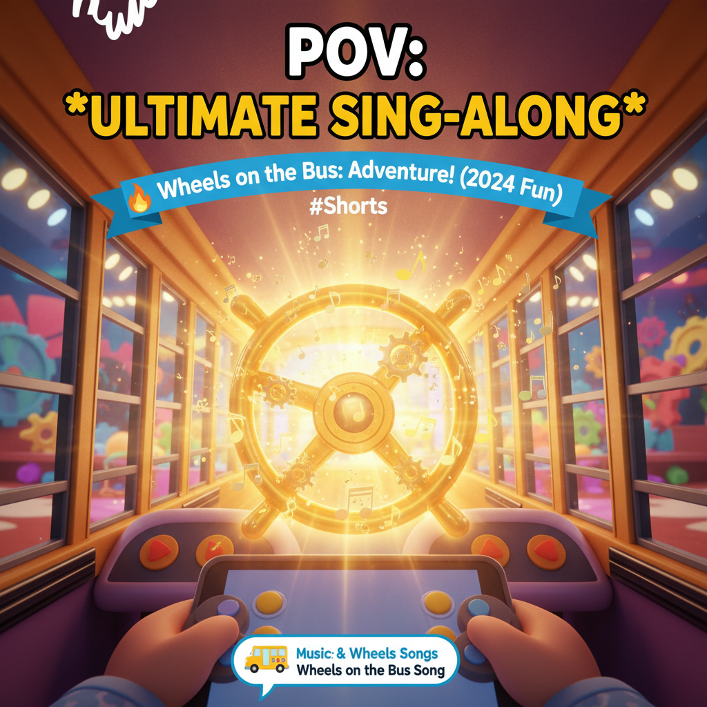 🔥 Wheels on the Bus: ULTIMATE Sing-Along Adventure! (2024 Fun) #Shorts