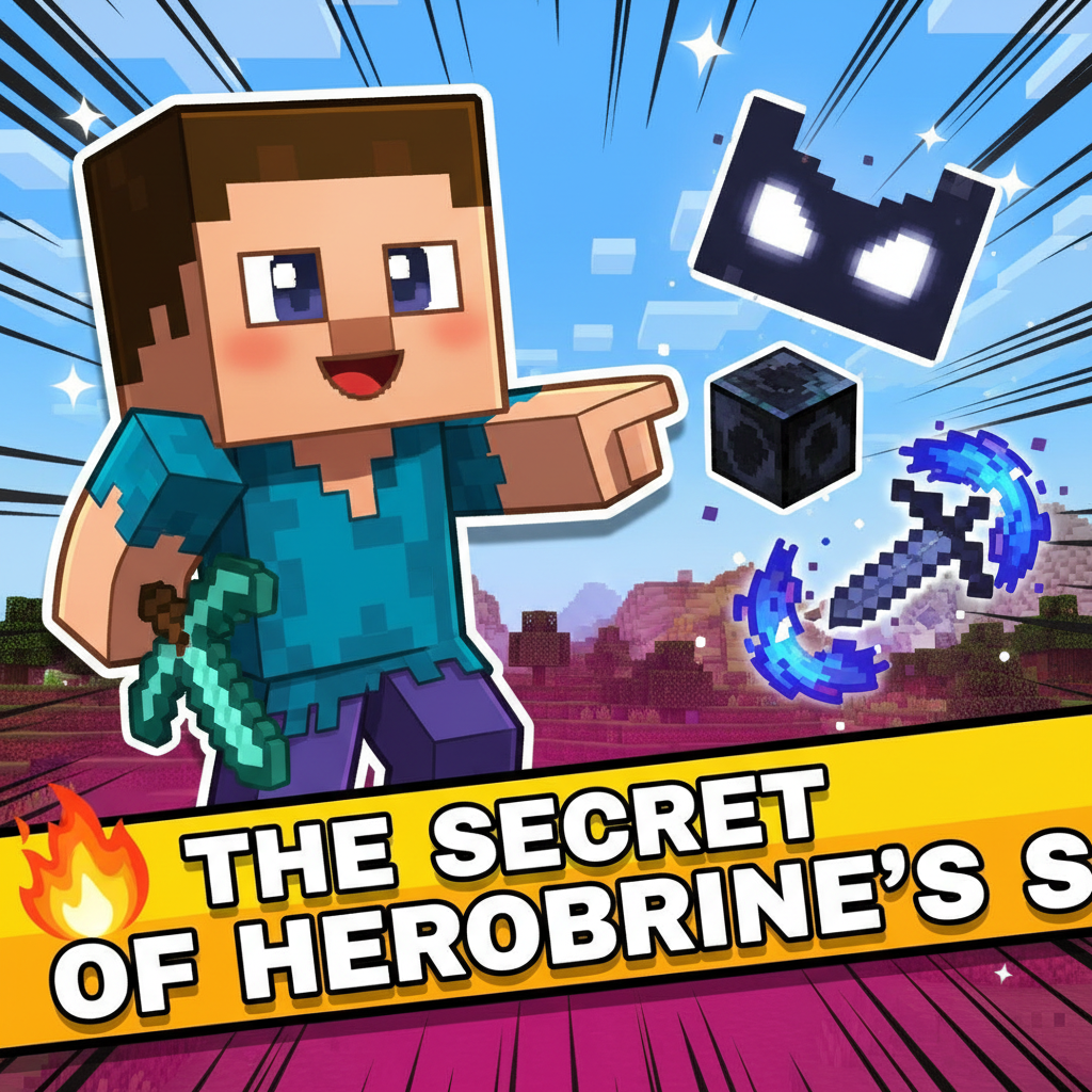 🔥 Mysteriet om Herobrines Skygge (Minecraft Creepypasta) #Shorts
