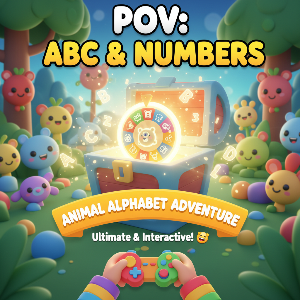 ABC & Tal: Det Ultimative Dyr Alfabet Eventyr (Interaktivt! 🥳)