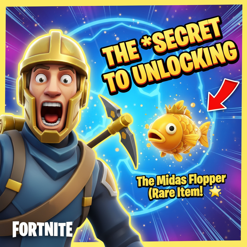 The *SECRET* to Unlocking The Midas Flopper in Fortnite (Rare Item!) 🌟