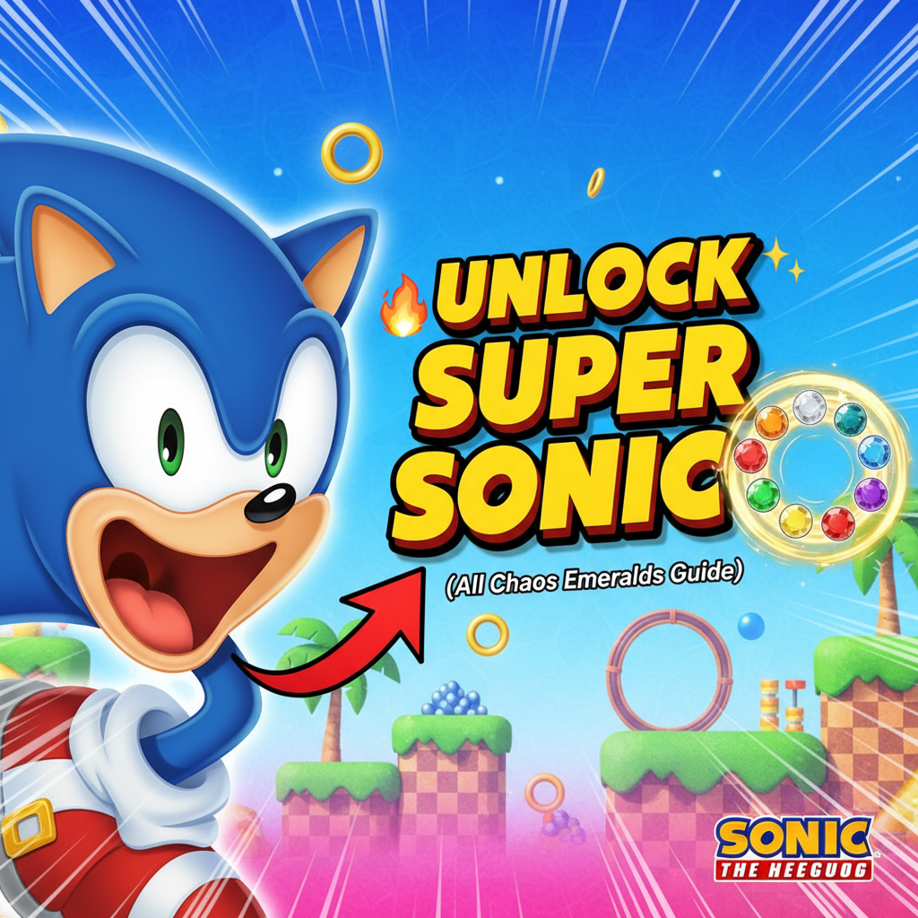 🔥 UNLOCK SUPER SONIC EASILY! (All Chaos Emeralds Guide) 🌟
