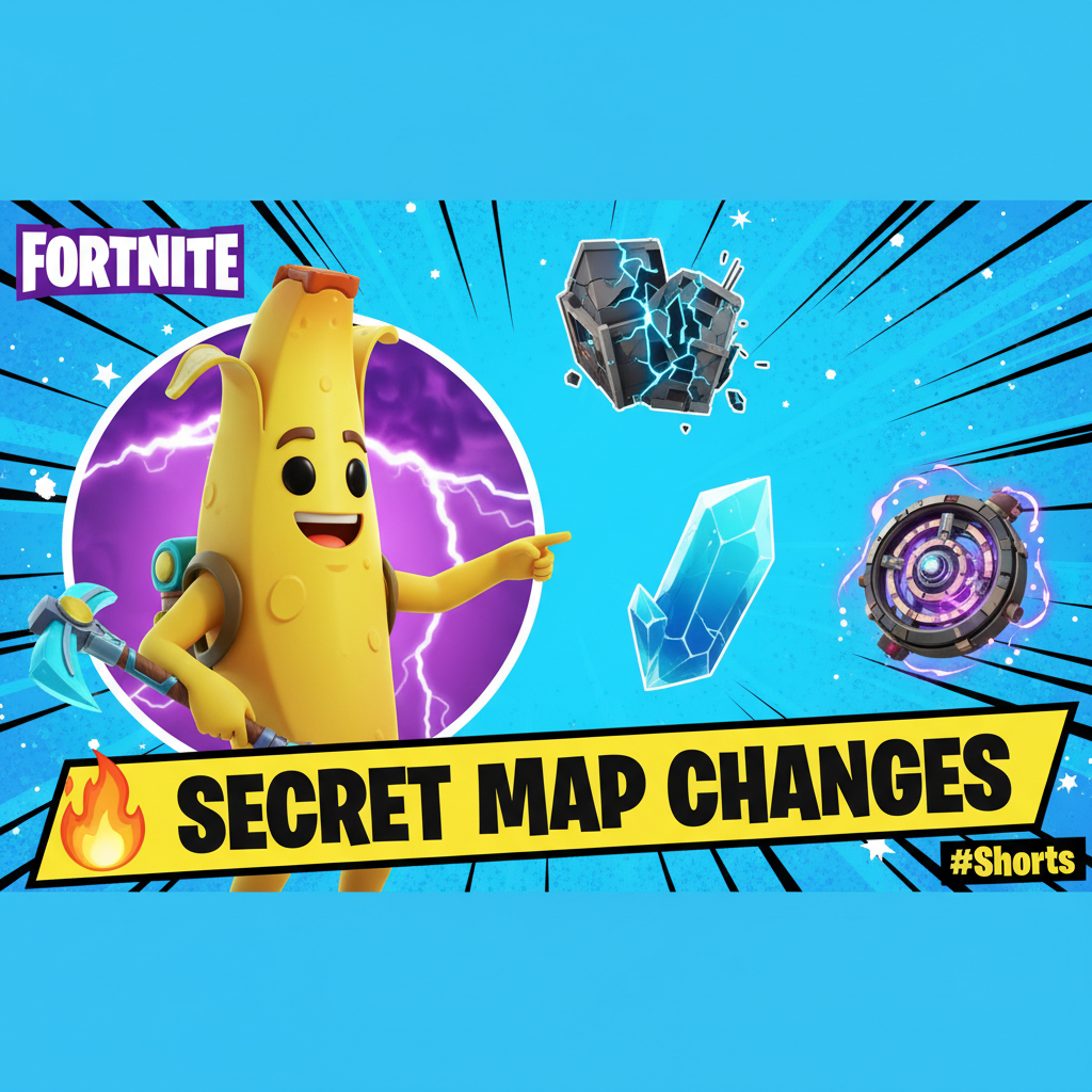 🔥 SECRET Chapter 5 Map Changes in Fortnite! (You Missed) #Shorts