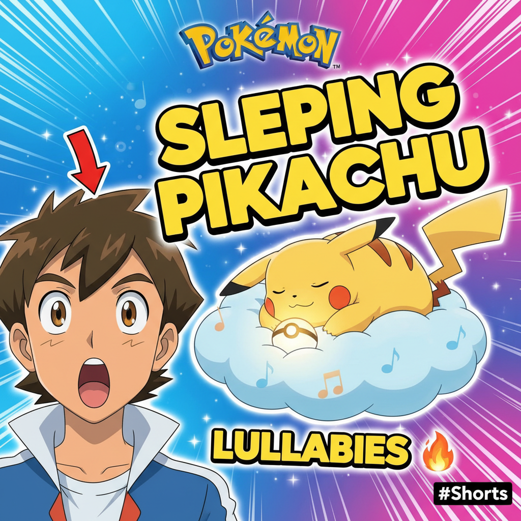 🔥 Sleeping Pikachu (Most Relaxing Lullabies) #Shorts