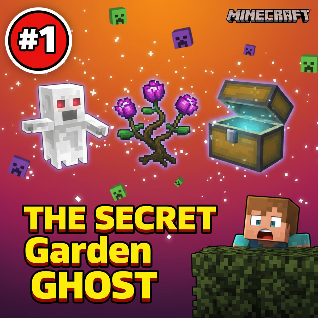 🔥 Spøgelset i den HEMMELIGE HAVE i Minecraft! 👻 #Shorts