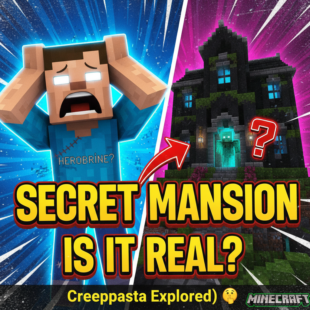 Minecraft Herobrine Mysteriet: Er han ægte?! (Uhæggelig legende) 🤫