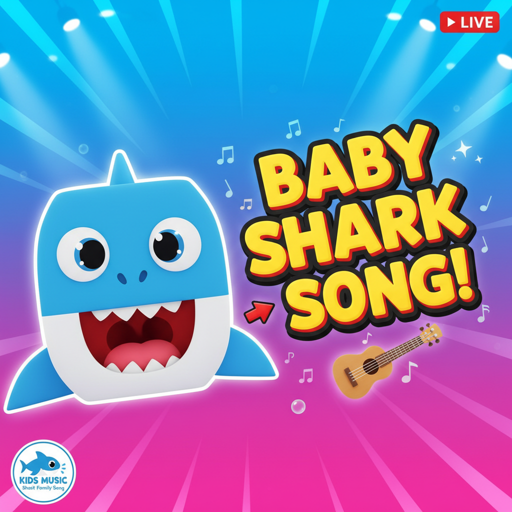 Shark Family Song for Kids 🦈 (3D Animation)