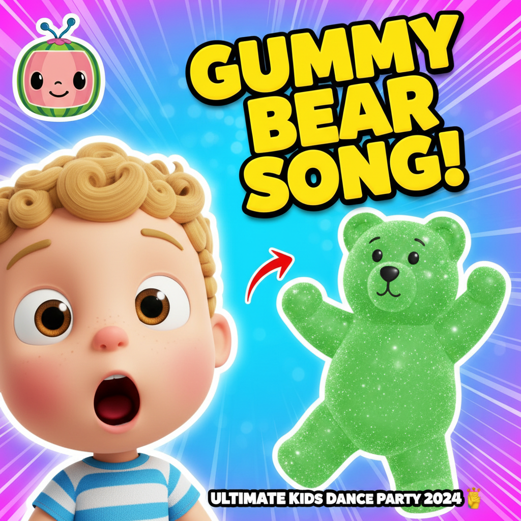 Gummy Bear Sangen (CoComelon Stil)! 🐻🍬 Største Dansefest for Børn 2024 🎉