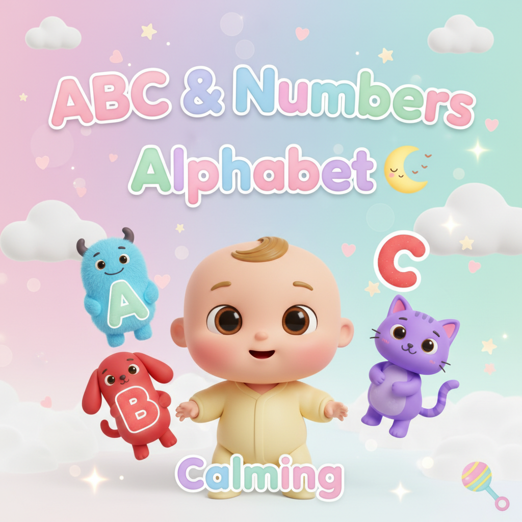 Beroligende ABC og tal til babyer 🌙