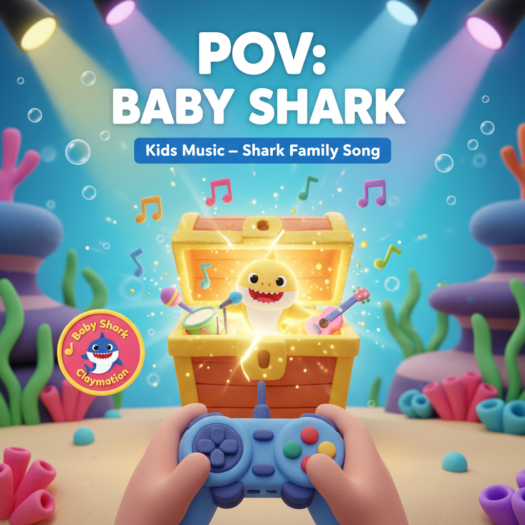 Shark Family Song for Kids 🦈 (Clay Animation)