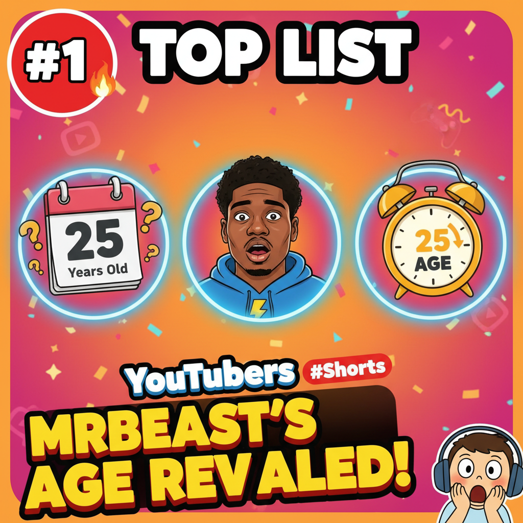 🔥MrBeast's REAL Age REVEALED! (YouTubers Facts) #Shorts