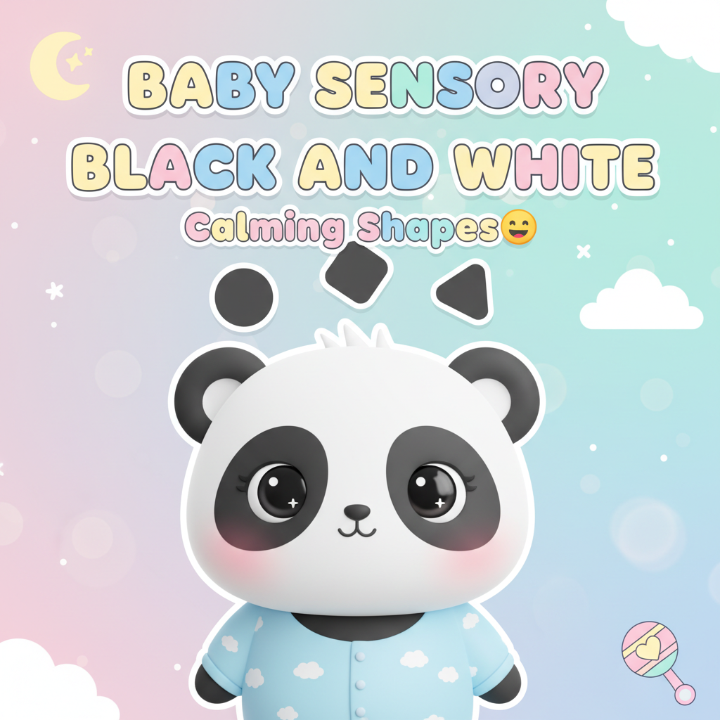 ULTIMATE Baby Sensory Black & White Shapes! Floating, Dancing, Shifting Patterns ⭐👶