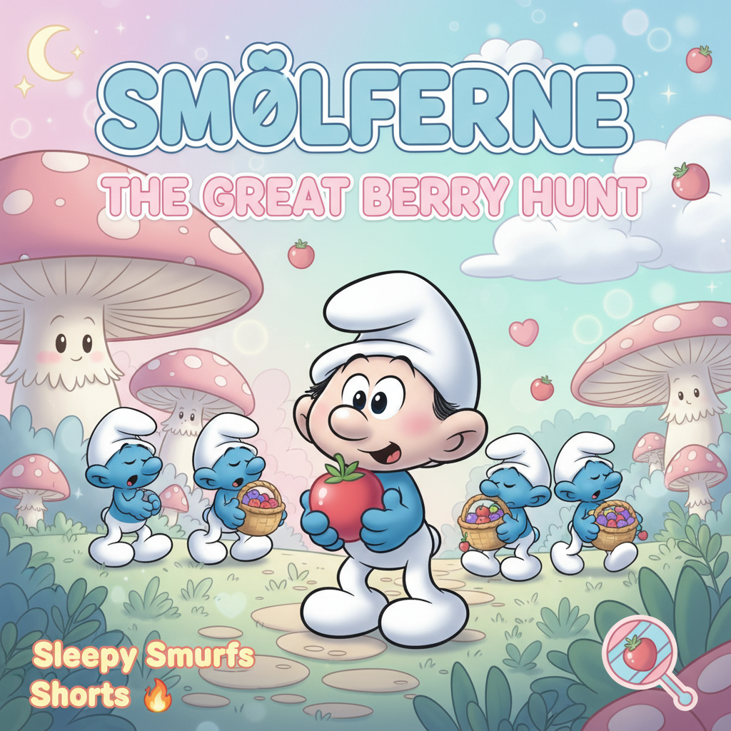 🔥 Sleepy Smurfs' Berry Hunt #Shorts