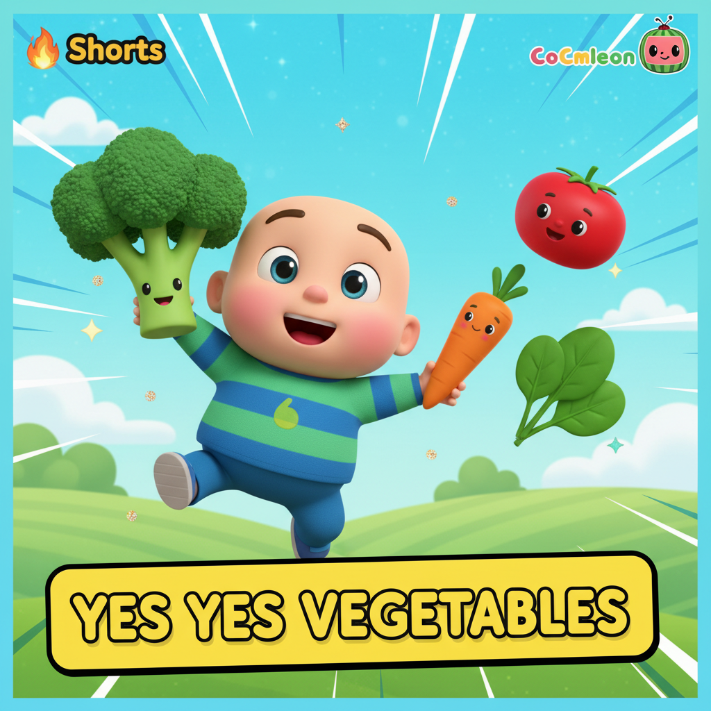 🔥 Ja Ja Grøntsags Sang (CoComelon Stil)! 🥦🥕 #Shorts