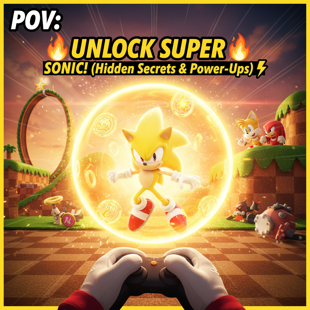 🔥 UNLOCK SUPER SONIC! (Hidden Secrets & Power-Ups)⚡