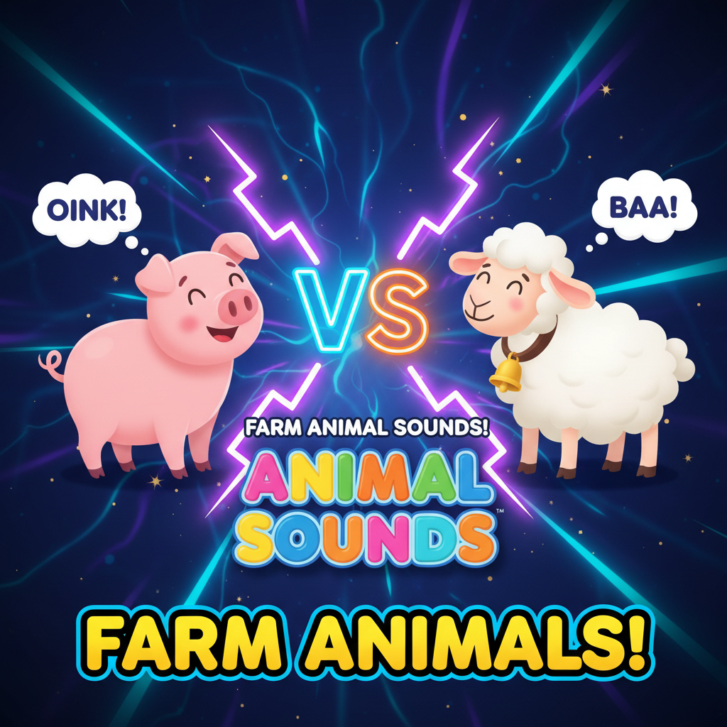 🔥 Dyrelyde fra bondegården! 🐷🐶🐮 (Sjov mens du lærer) #Shorts